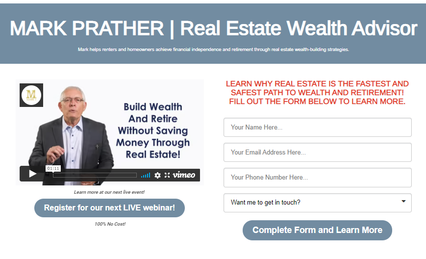 Lead Page 